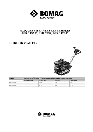 Виброплочи с обратен ход Bomag BPR 35/60 D