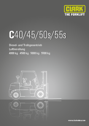 Челни вилични мотокари, дизелови Clark C 55 s D
