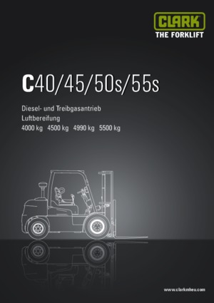 Челни вилични мотокари, дизелови Clark C 50 s D