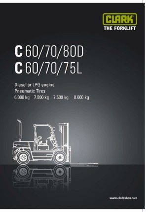 Челни вилични мотокари, дизелови Clark C 80 D
