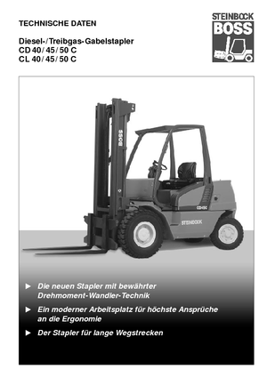 Челни вилични мотокари, дизелови Steinbock CD 40 C