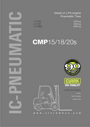 Челни вилични мотокари, дизелови Clark CMP 18 D