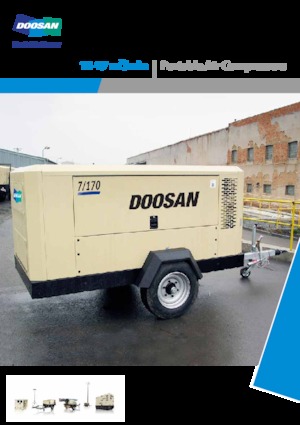 Преносими компресори за въздух - дизелови, електрически, бензинови Doosan 7/170