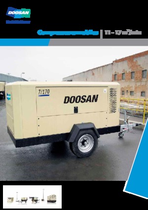 Преносими компресори за въздух - дизелови, електрически, бензинови Doosan 7/170