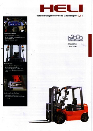Челни вилични мотокари, дизелови Heli CPCD 35 H