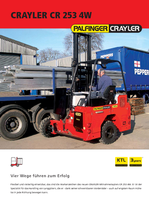 Дизелови вилични високоповдигачи, монтирани върху камион Palfinger CR 253 4W