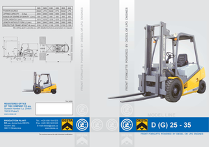 Челни вилични мотокари, дизелови Desta D 25