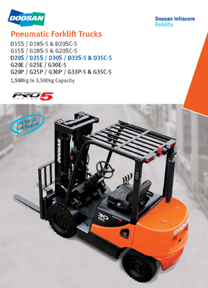 Челни вилични мотокари, дизелови Doosan D 35 C 5