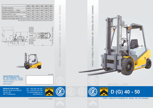 Челни вилични мотокари, дизелови Desta D 40