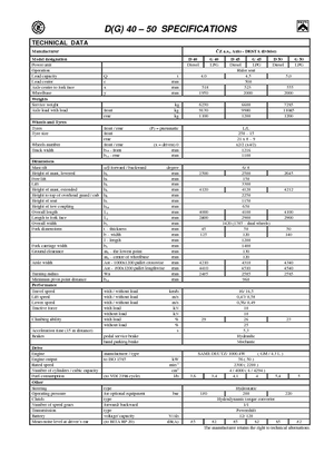 Челни вилични мотокари, дизелови Desta D 40