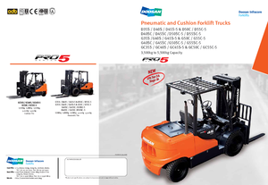 Челни вилични мотокари, дизелови Doosan D55SC-5