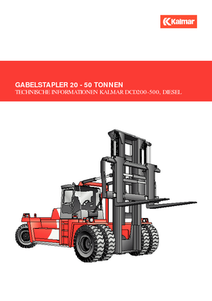 Челни вилични мотокари, дизелови Kalmar DCD280-12