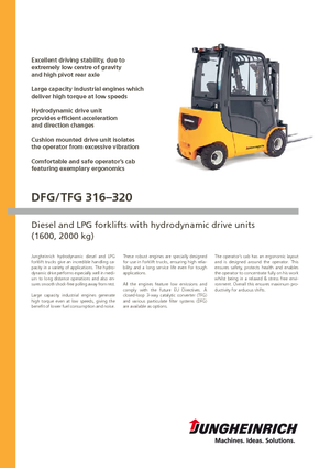 Челни вилични мотокари, дизелови Jungheinrich DFG 320