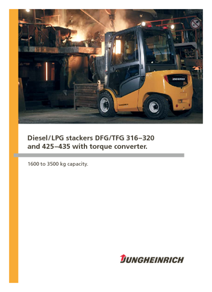 Челни вилични мотокари, дизелови Jungheinrich DFG 320s