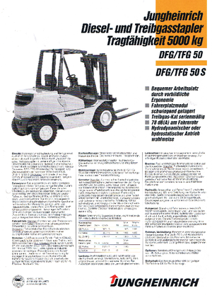Челни вилични мотокари, дизелови Jungheinrich DFG 50(110HB)