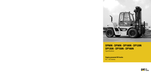 Челни вилични мотокари, дизелови Caterpillar DP150N