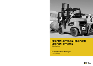 Челни вилични мотокари, дизелови Caterpillar DP55N