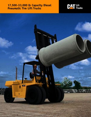 Челни вилични мотокари, дизелови Caterpillar DP80