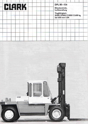Челни вилични мотокари, дизелови Clark DPL 120