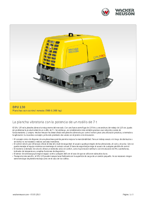 Виброплочи с обратен ход Wacker Neuson DPU130Le