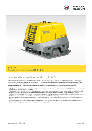 Виброплочи с обратен ход Wacker Neuson DPU130Le