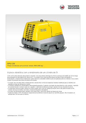 Виброплочи с обратен ход Wacker Neuson DPU130Le