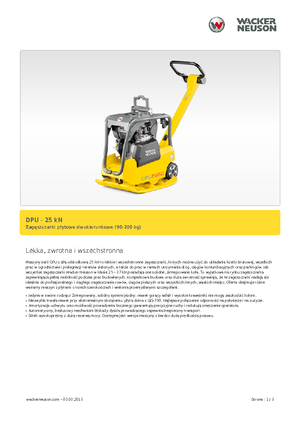 Виброплочи с обратен ход Wacker Neuson DPU 2560H