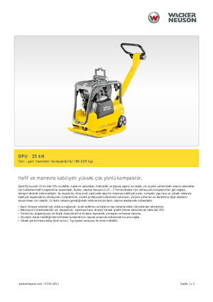Виброплочи с обратен ход Wacker DPU 2550 H