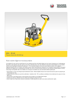 Виброплочи с обратен ход Wacker DPU 2550 H