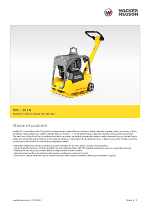 Виброплочи с обратен ход Wacker DPU 3050 H