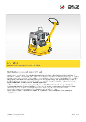 Виброплочи с обратен ход Wacker Neuson DPU3750Hets
