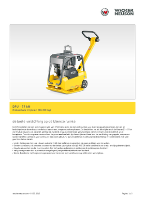 Виброплочи с обратен ход Wacker Neuson DPU3750Hets