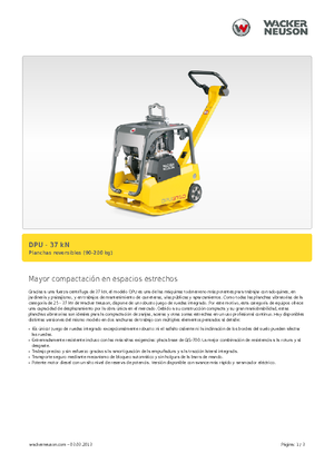 Виброплочи с обратен ход Wacker Neuson DPU3750Hets