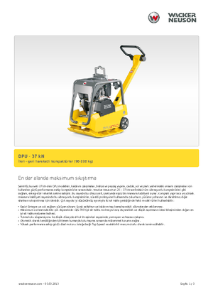 Виброплочи с обратен ход Wacker Neuson DPU3750Hets