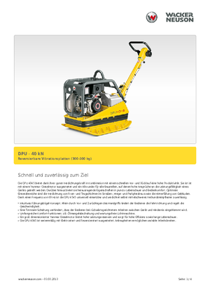 Виброплочи с обратен ход Wacker Neuson DPU45Ye h