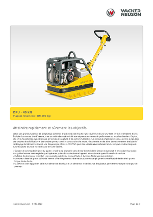 Виброплочи с обратен ход Wacker Neuson DPU45Ye h