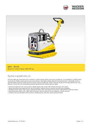 Виброплочи с обратен ход Wacker Neuson DPU 4545 H