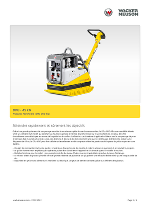 Виброплочи с обратен ход Wacker Neuson DPU 4545 H