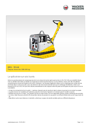 Виброплочи с обратен ход Wacker Neuson DPU5545H