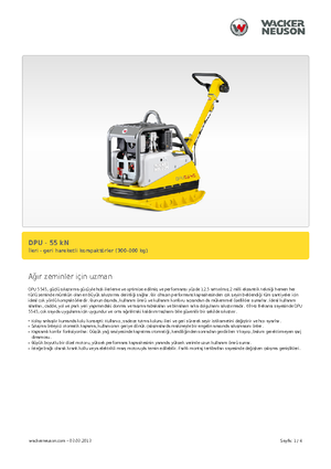 Виброплочи с обратен ход Wacker Neuson DPU5545H