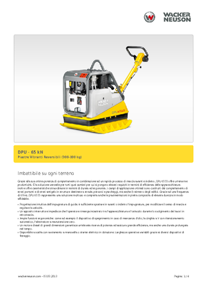 Виброплочи с обратен ход Wacker Neuson DPU6555He