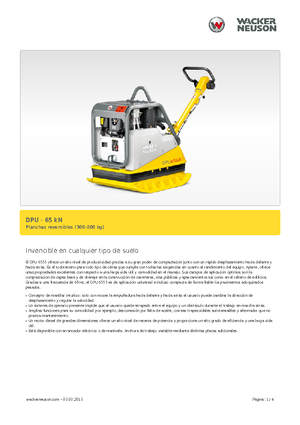 Виброплочи с обратен ход Wacker Neuson DPU6555He