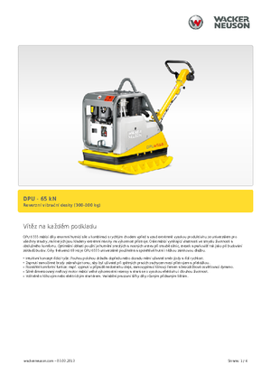 Виброплочи с обратен ход Wacker Neuson DPU6555He