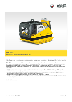 Виброплочи с обратен ход Wacker Neuson DPU 7060 Fe