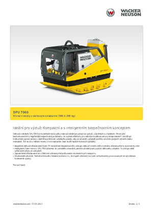 Виброплочи с обратен ход Wacker Neuson DPU 7060 Fe