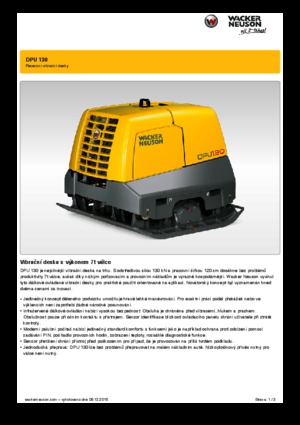 Виброплочи с обратен ход Wacker Neuson DPU 130 r