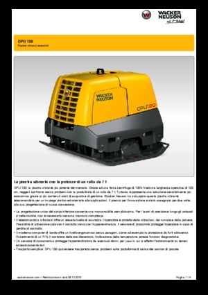 Виброплочи с обратен ход Wacker Neuson DPU 130 r