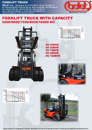 Челни вилични мотокари, дизелови Belet DV 100 BVB
