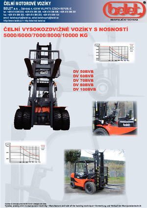 Челни вилични мотокари, дизелови Belet DV 60 BVB