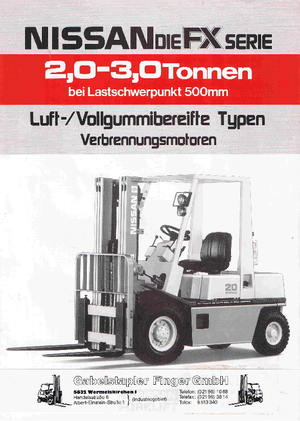 Челни вилични мотокари, дизелови Nissan EH 02 F 25 U